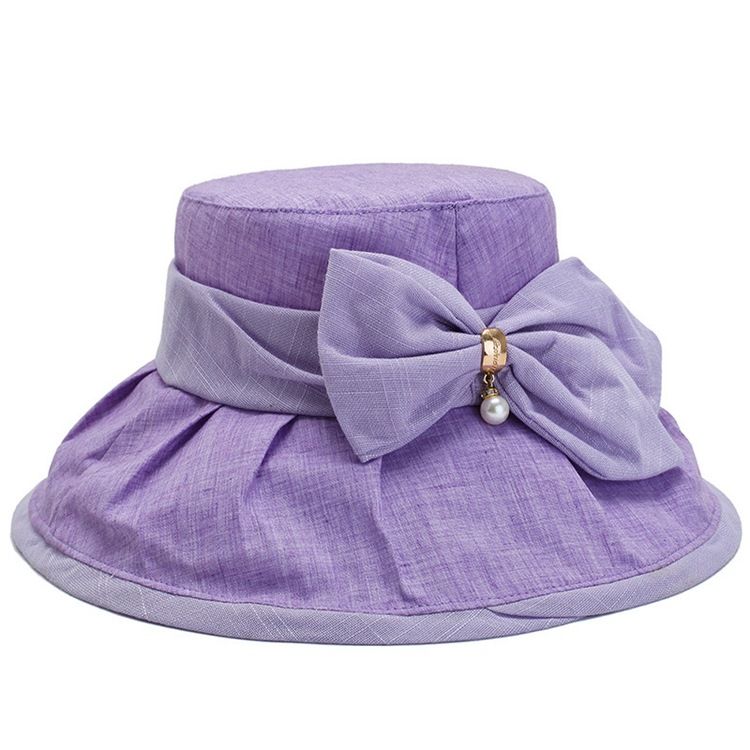 Damen Bucket Hat Bowknot Herbsthüte