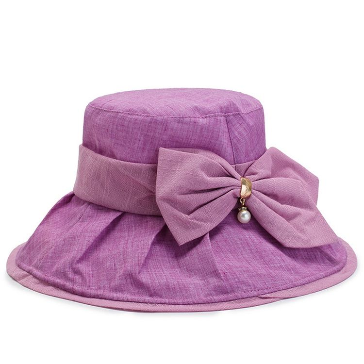 Damen Bucket Hat Bowknot Herbsthüte