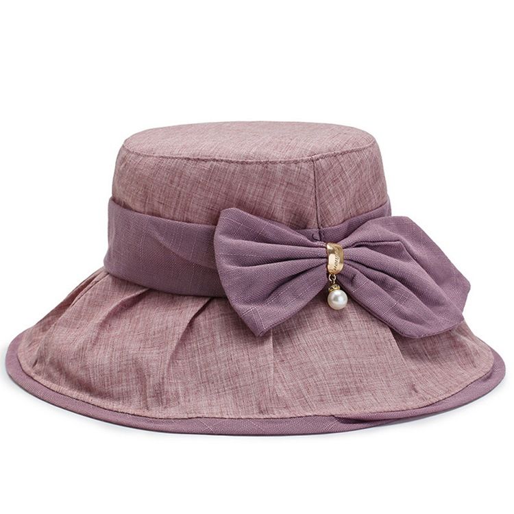 Damen Bucket Hat Bowknot Herbsthüte