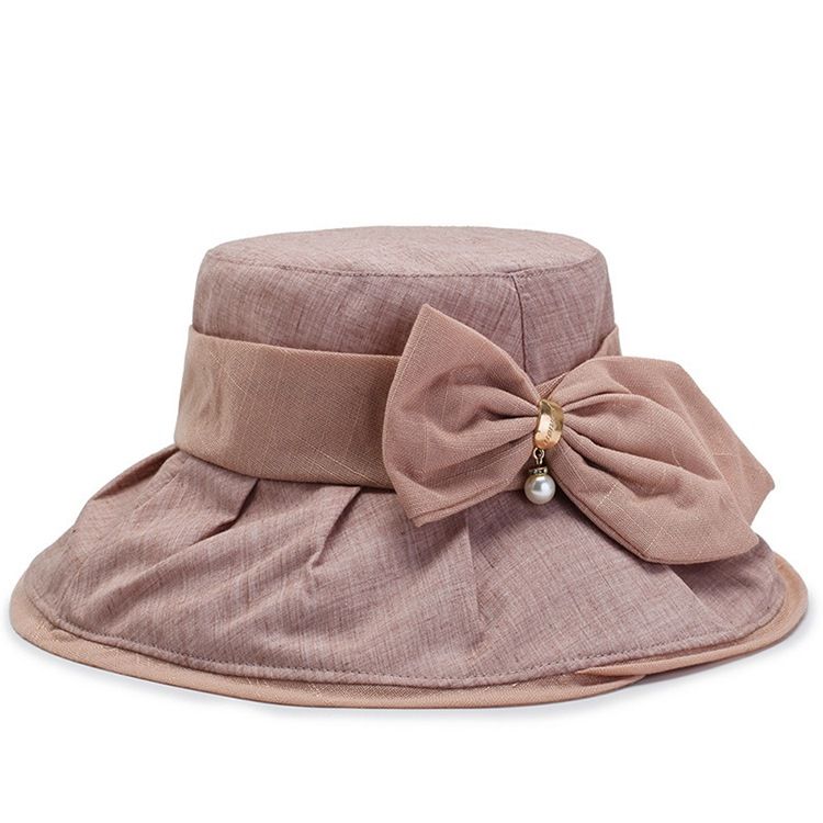 Damen Bucket Hat Bowknot Herbsthüte