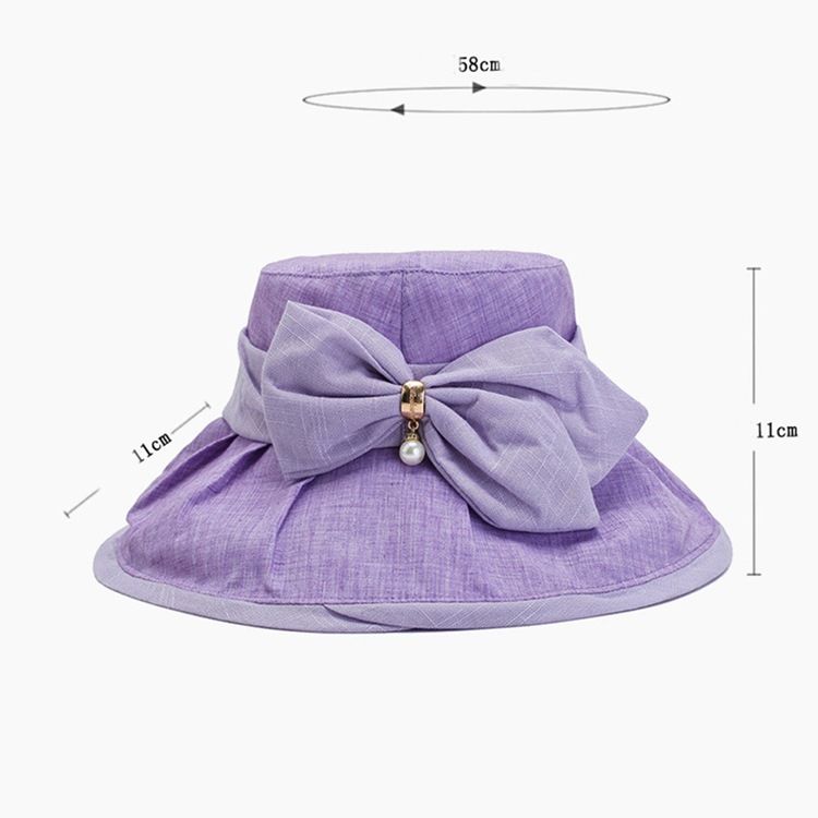 Damen Bucket Hat Bowknot Herbsthüte