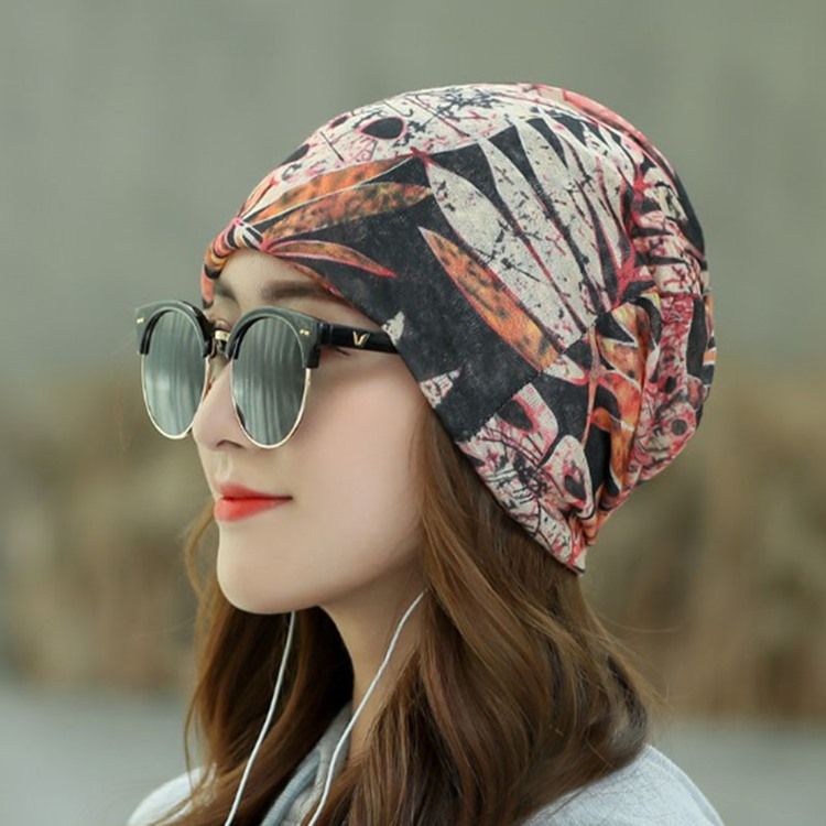 Damen Casual Skullies Mützen Sommer Plant Hat