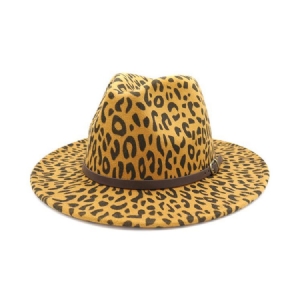 Damen Print Fashion Leopard Herbst Hüte Hat