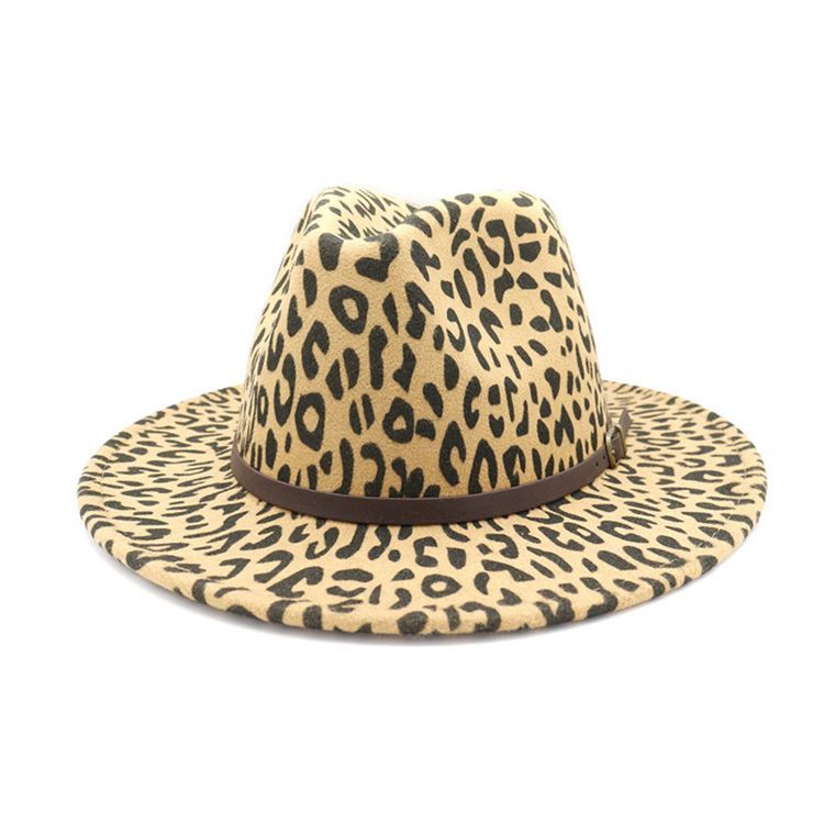 Damen Print Fashion Leopard Herbst Hüte Hat