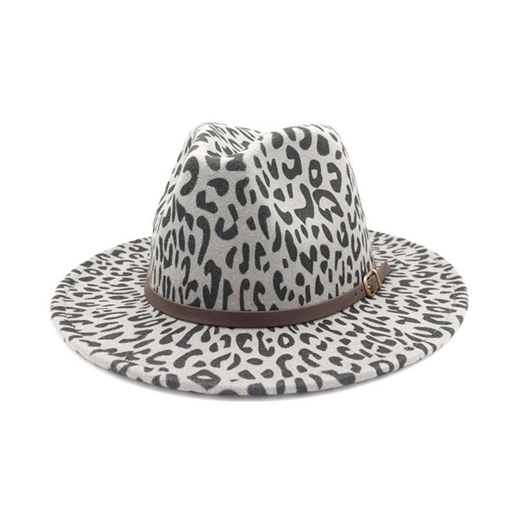 Damen Print Fashion Leopard Herbst Hüte Hat