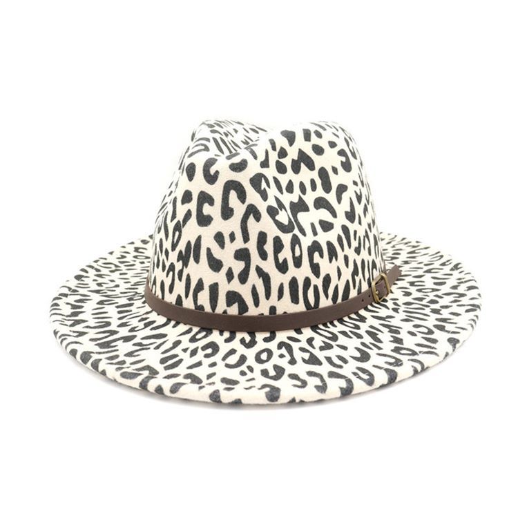 Damen Print Fashion Leopard Herbst Hüte Hat