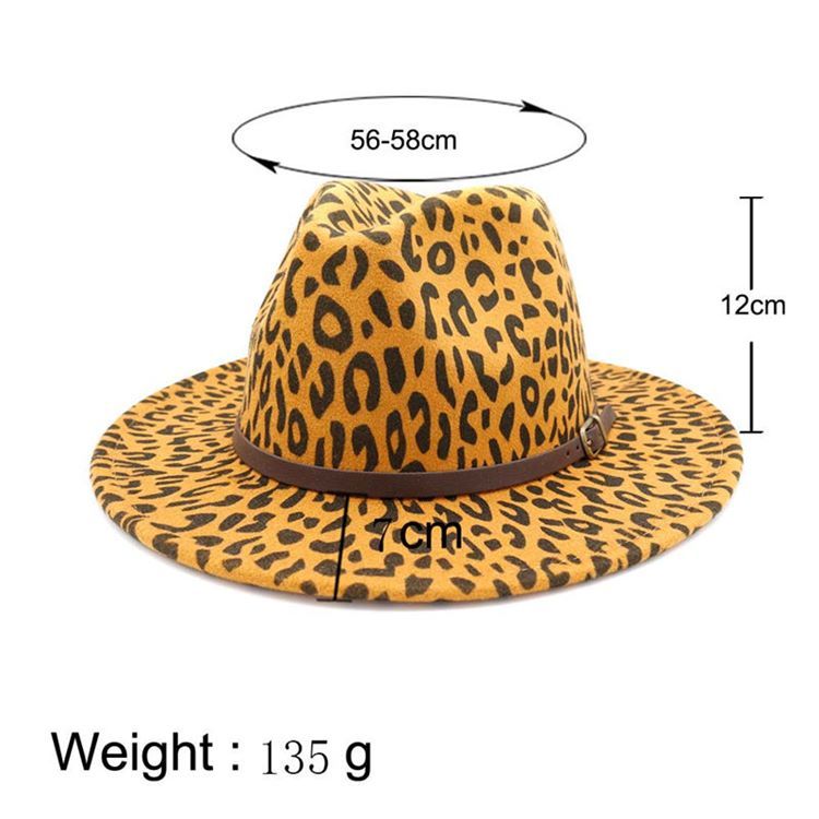 Damen Print Fashion Leopard Herbst Hüte Hat