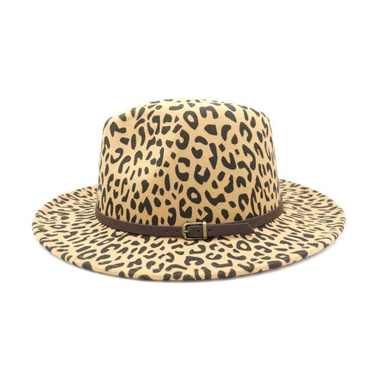 Damen Print Fashion Leopard Herbst Hüte Hat