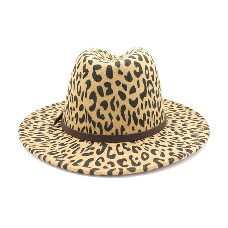 Damen Print Fashion Leopard Herbst Hüte Hat