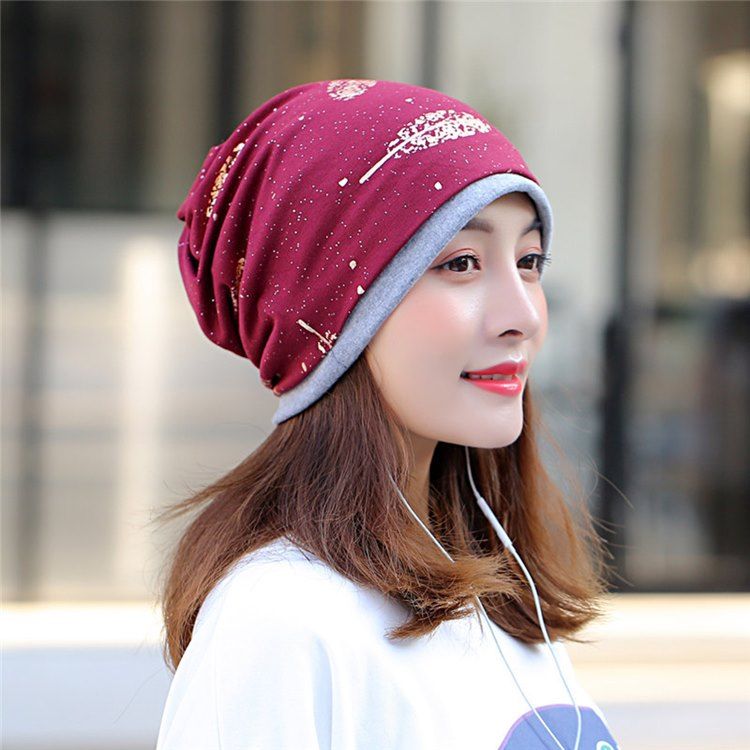 Print Skullies Beanies Winter Casual Damenhüte