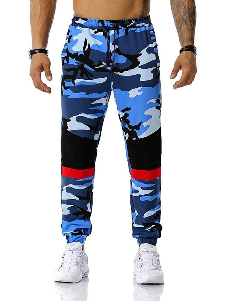 Bleistifthose Mit Camouflage-print Lässige Herrenhose Mit Mittlerer Taille