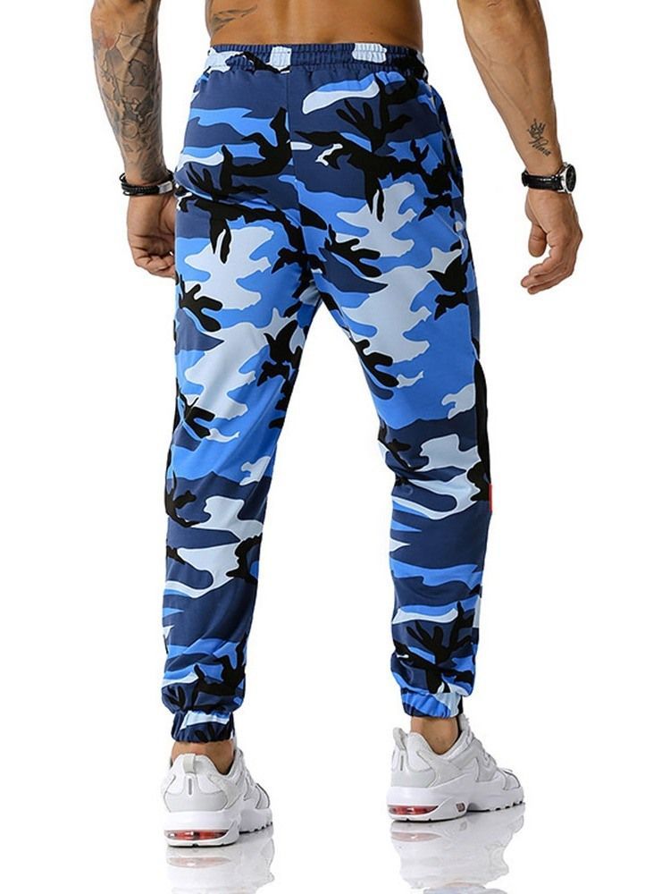 Bleistifthose Mit Camouflage-print Lässige Herrenhose Mit Mittlerer Taille