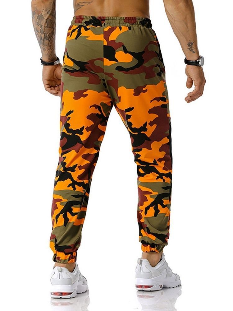 Bleistifthose Mit Camouflage-print Lässige Herrenhose Mit Mittlerer Taille