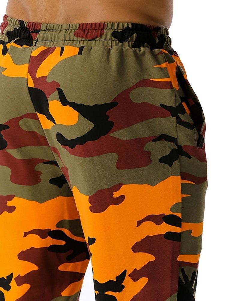 Bleistifthose Mit Camouflage-print Lässige Herrenhose Mit Mittlerer Taille