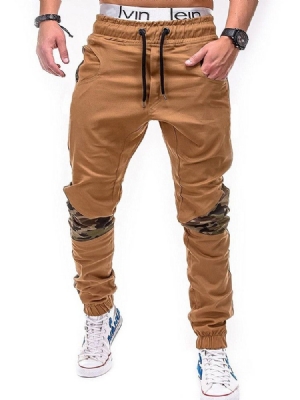 Camouflage Patchwork Herren Gerade Freizeithose