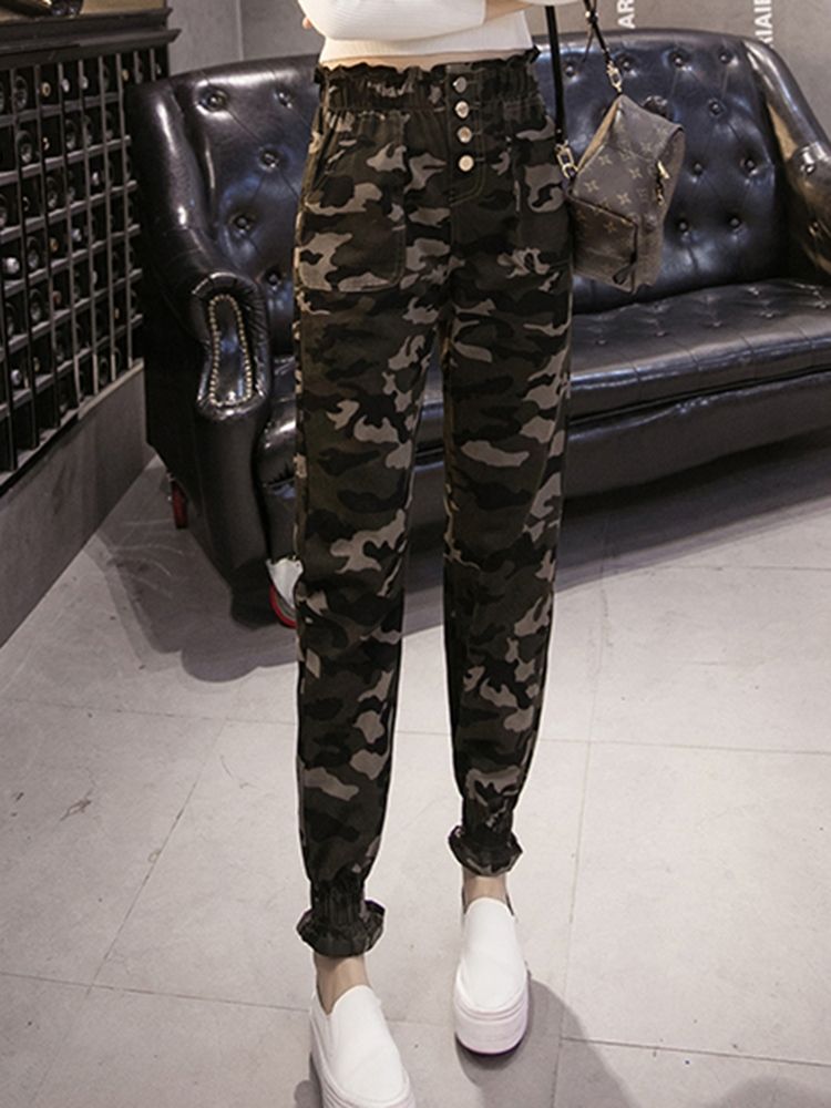 Damen Camouflage Dicke Haremshose