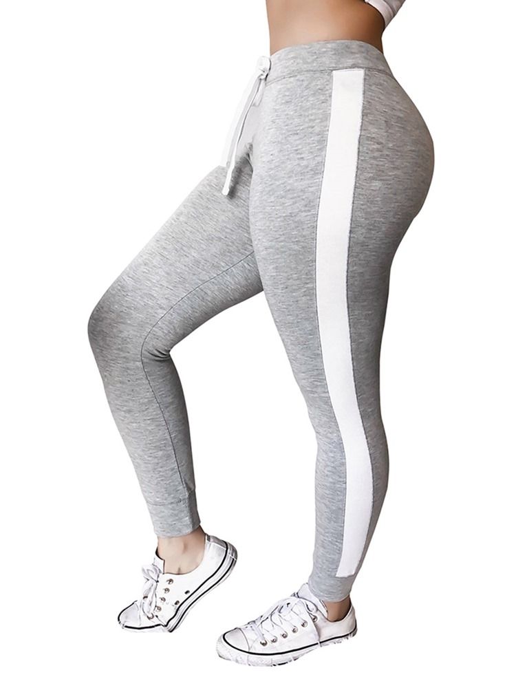 Damen-leggings Mit Schnürung Und Streifen