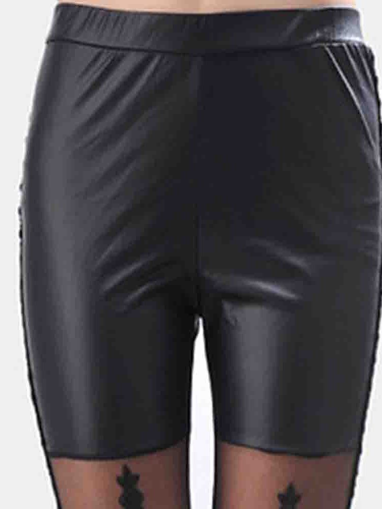 Damen-spitze Schlichte Knöchellange Leggings