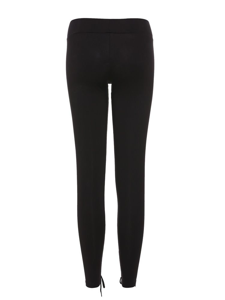 Dünne Damen-leggings Zum Schnüren In Voller Länge