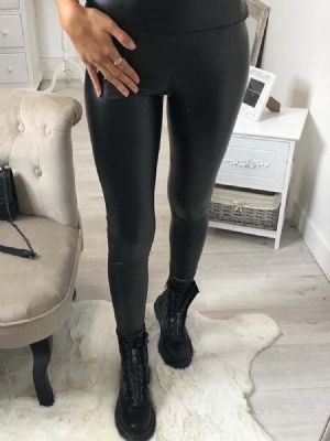 Einfache Lässige Mode-leggings Mit Hoher Taille Für Damen