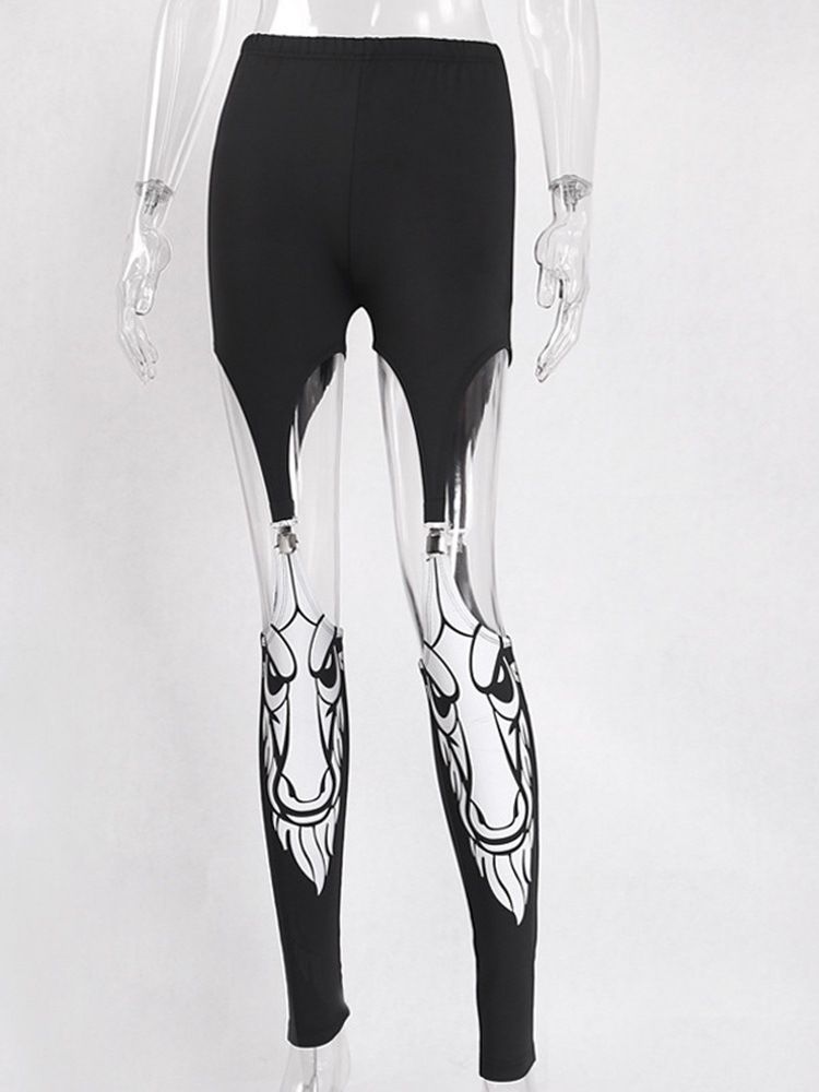 Halloween-kostüm Für Damen Skinny Hollow In Voller Länge Freizeithose