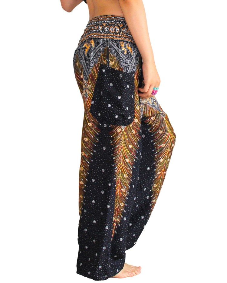 Loose Print Yoga Damen Pumphose