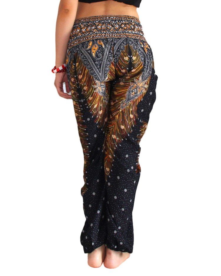 Loose Print Yoga Damen Pumphose