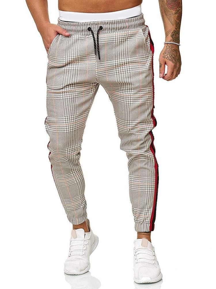 Männer Farbblock Bleistifthose Patchwork Casual Four Seasons Casual Pants