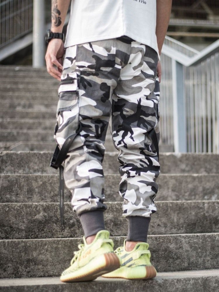 Overall Camouflage Button Herren Freizeithose