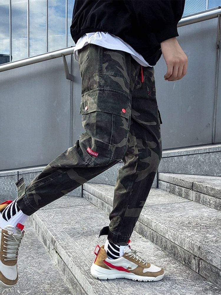 Pocket Camouflage Color Herren Freizeithose