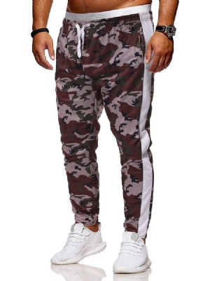 Pocket Camouflage Lace-up Herren Freizeithose