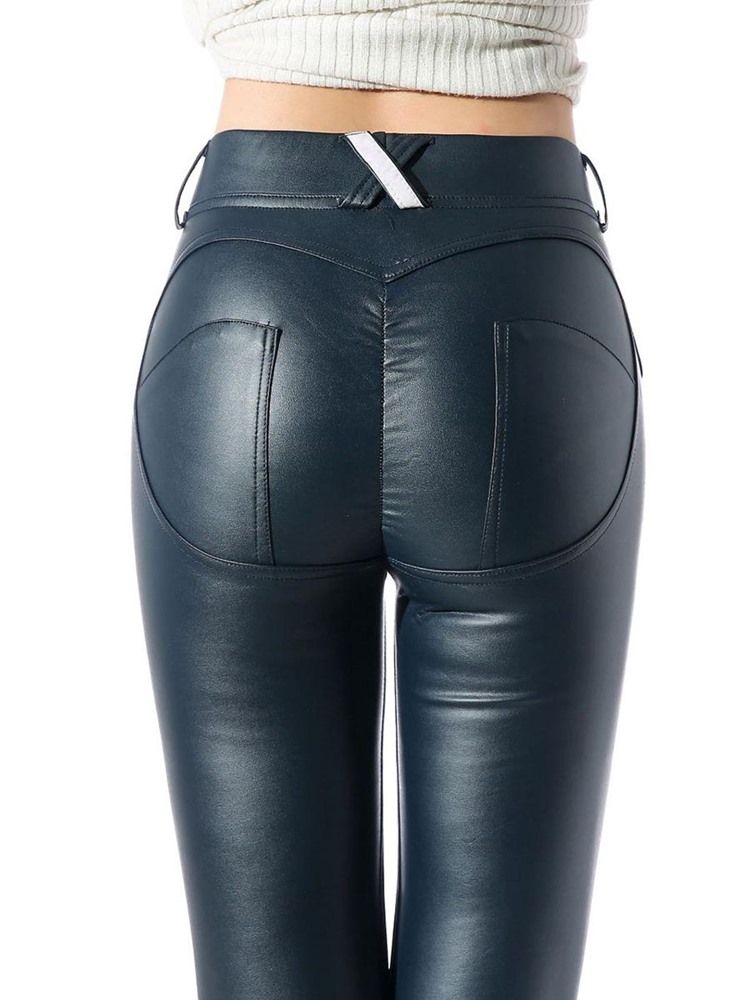 Pu-dehnbare Damen-leggings