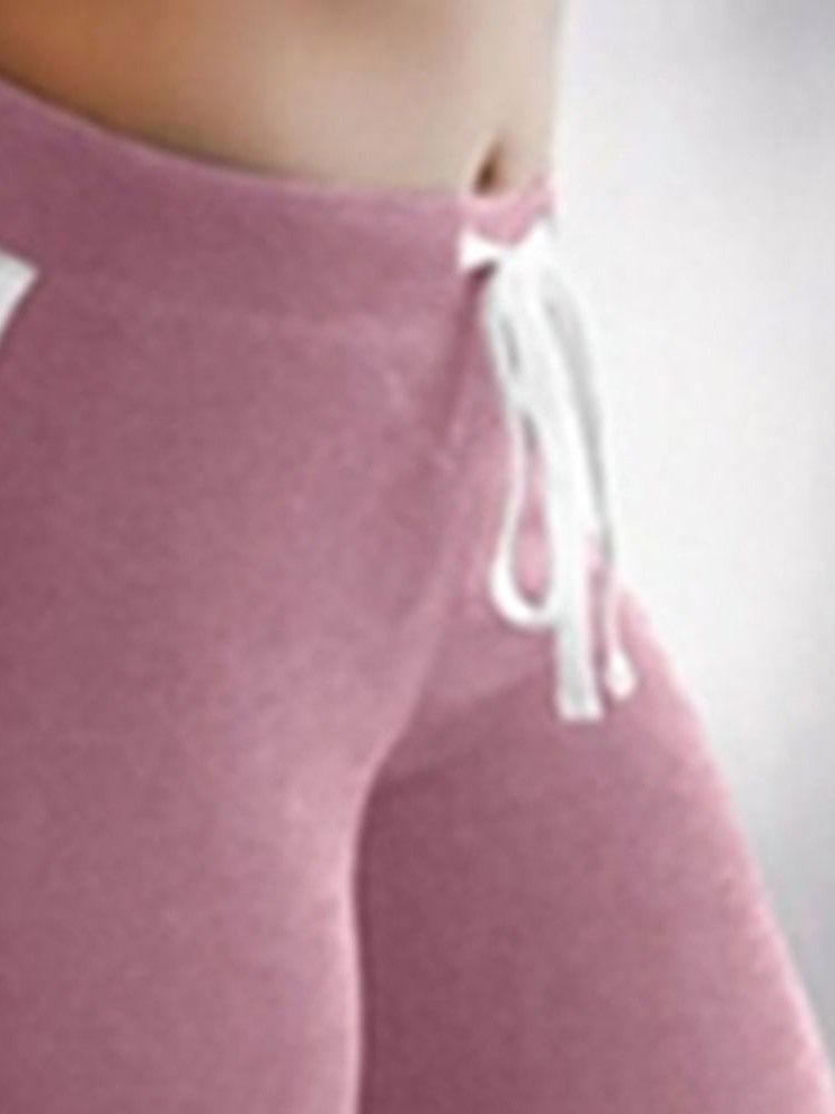 Sportleggings Zum Schnüren In Farbblock-optik Für Damen