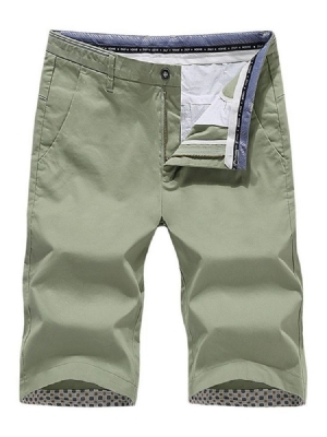 Straight Pocket Thin Sommer Herren Freizeithose Mit Mittlerer Taille