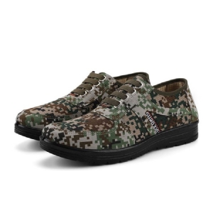 Camouflage Low-cut Upper Round Toe Herren Skateschuhe