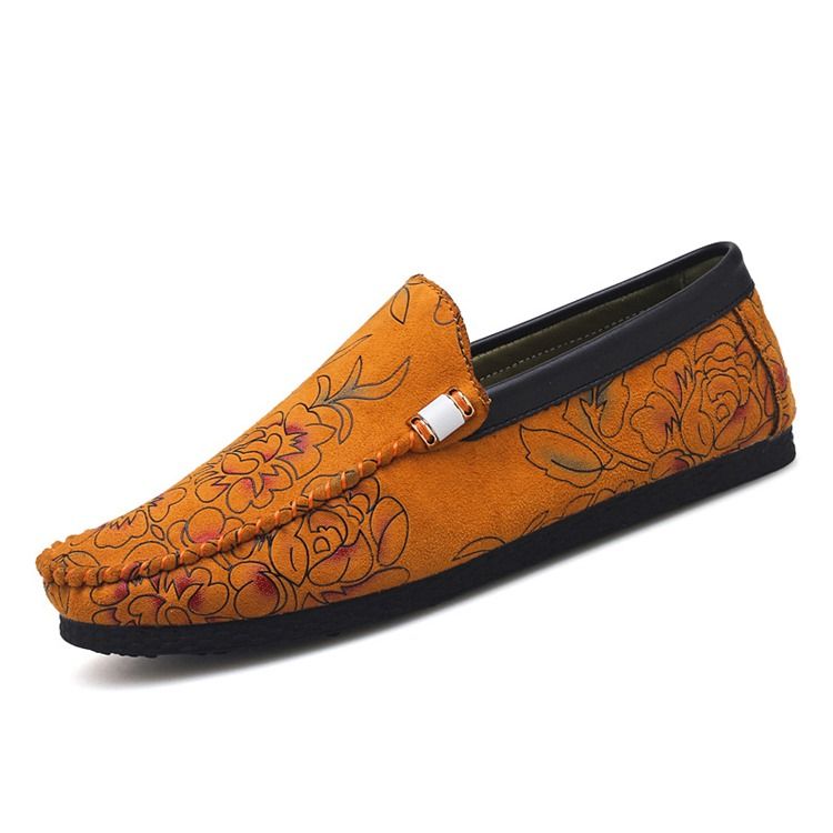 Floral Low-cut Upper Herren-loafer Lo