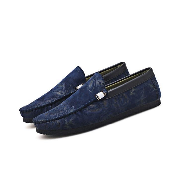 Floral Low-cut Upper Herren-loafer Lo