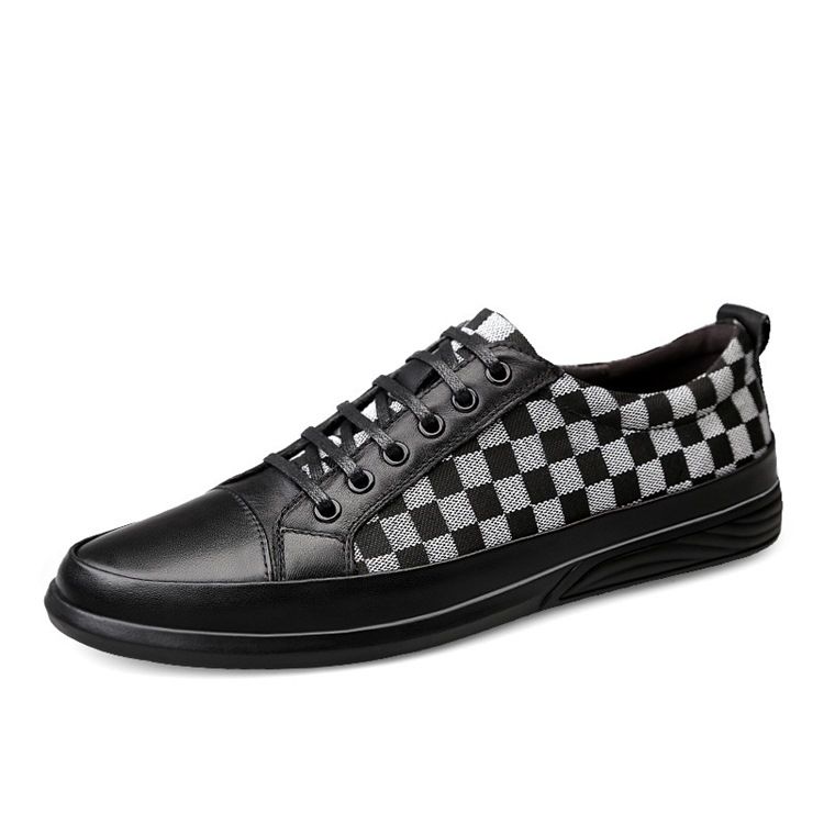 Karierte Low-cut-obermaterial Herren Freizeitschuhe