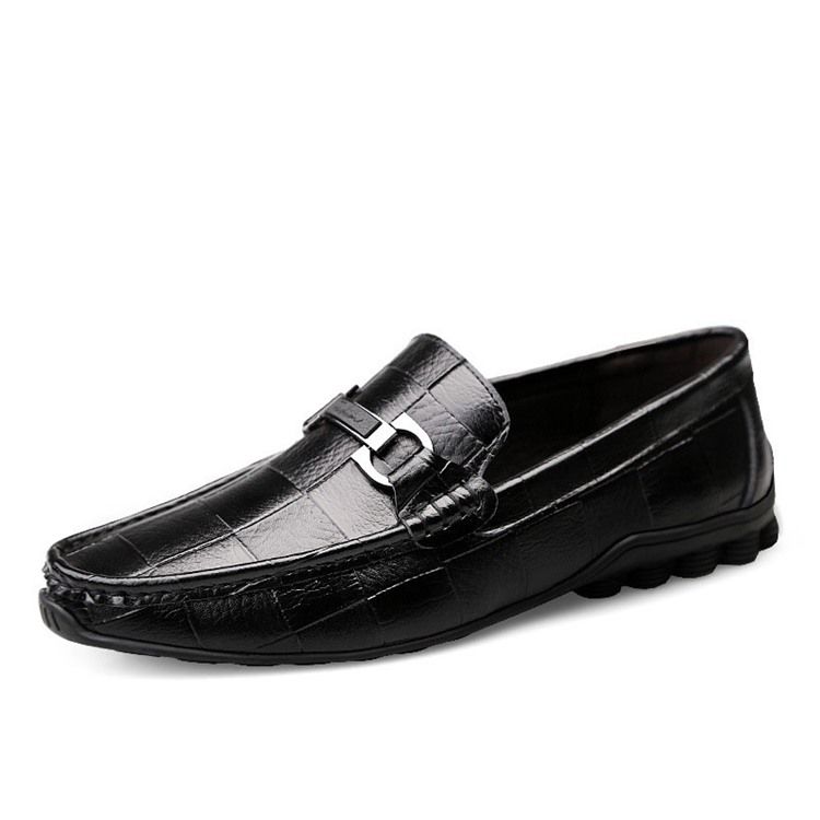 Karierte Slip-on Round Toe Herren Freizeitschuhe