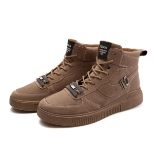 Lace-up Color Block High-cut Upper Herren Skateschuhe