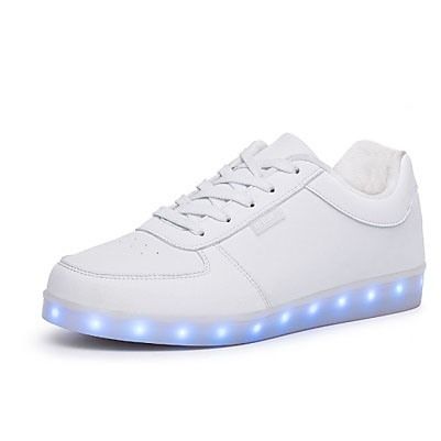 Led-schuhe Mit Abgerundeter Zehenpartie Und Flachem Absatz