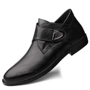 Low-cut Upper Plain Round Toe Herren Lederschuhe