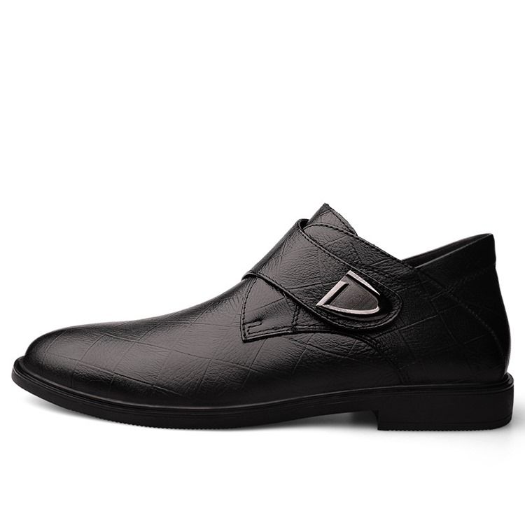 Low-cut Upper Plain Round Toe Herren Lederschuhe