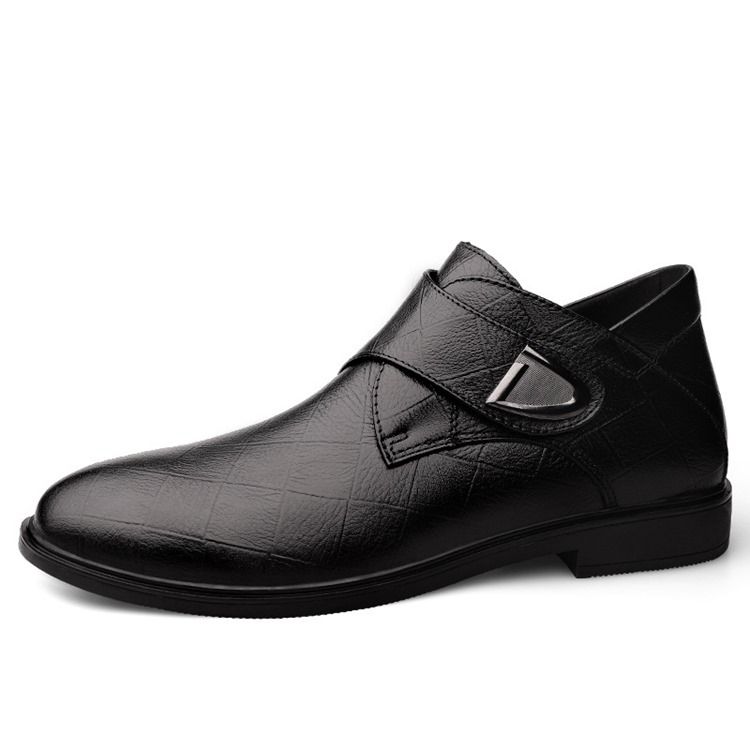 Low-cut Upper Plain Round Toe Herren Lederschuhe