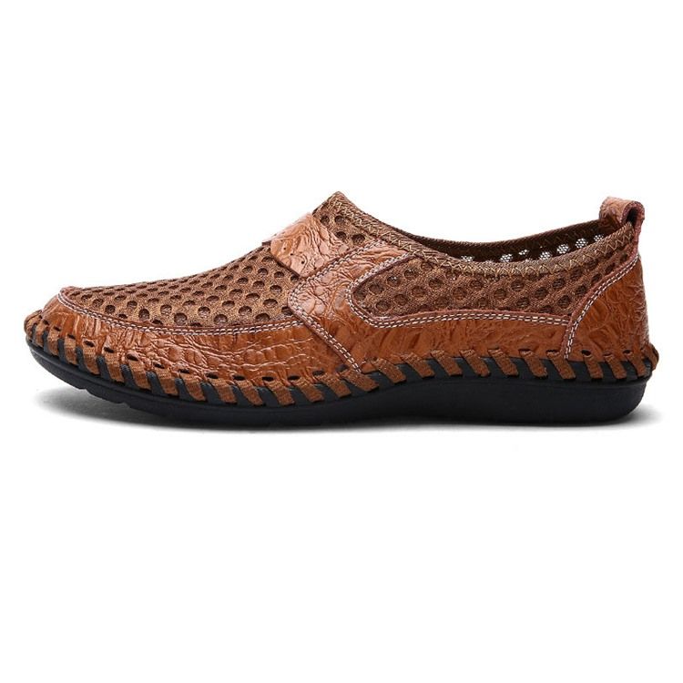 Mesh Hollow Slip-on Herrenschuhe