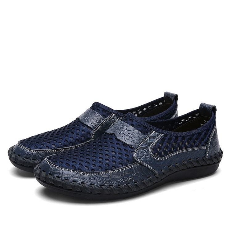 Mesh Hollow Slip-on Herrenschuhe