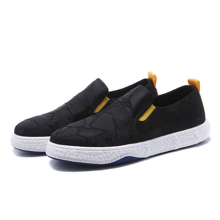 Pu Slip-on Color Block Round Toe Herren Skateschuhe