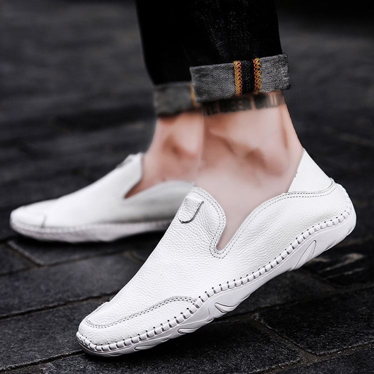 Pu Slip-on Round Toe Herren Bequeme Loafer