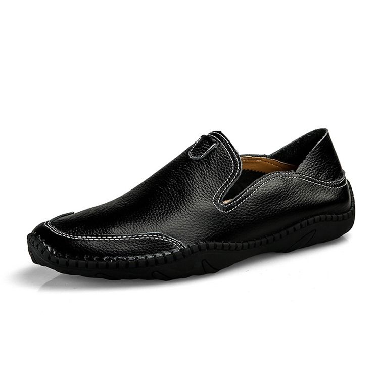 Pu Slip-on Round Toe Herren Bequeme Loafer