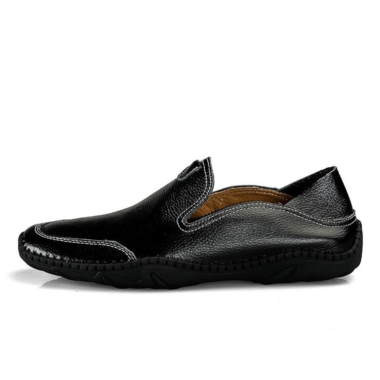 Pu Slip-on Round Toe Herren Bequeme Loafer